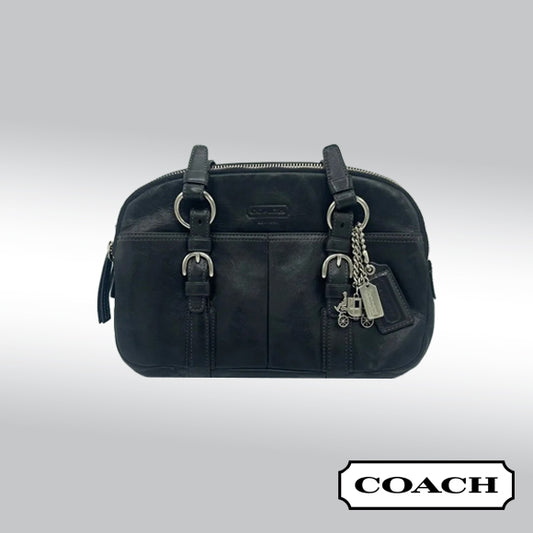 Coach Bonnie Black Leather Soho Satchel