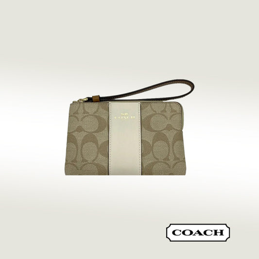Coach Corner Zip Wristlet