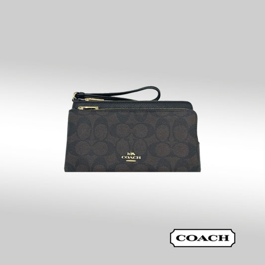 Coach Double Zip Wallet - Signature