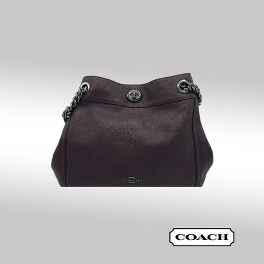 Coach Edie Turnlock Shoulder Bag