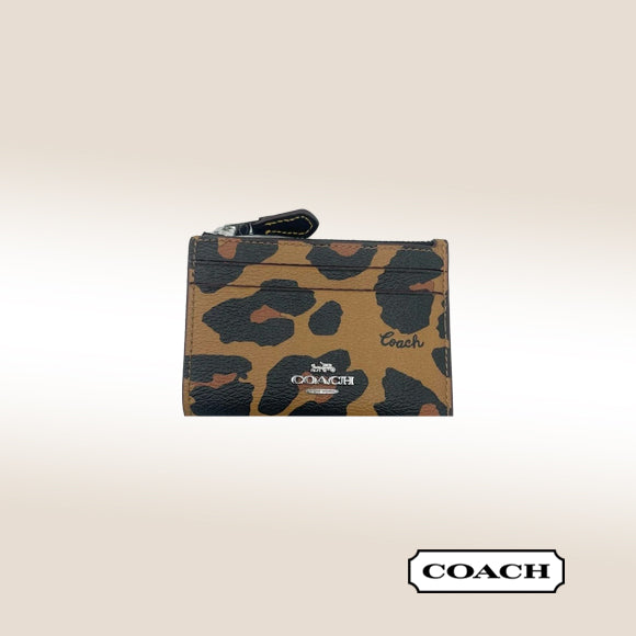 Coach Mini Skinny ID Case - Leopard