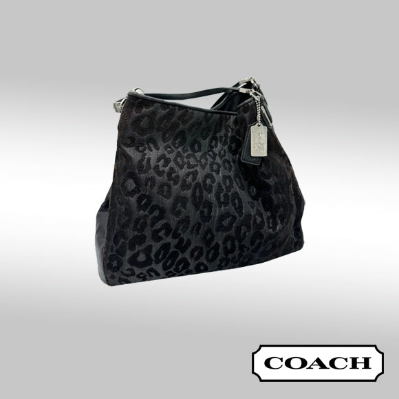 Coach Madison Chenille Ocelot Phoebe Shoulder Bag