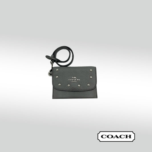 Coach Card Pouch with Rivets