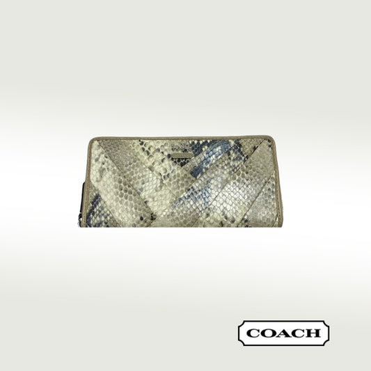 Coach Python Accordion Zip Wallet
