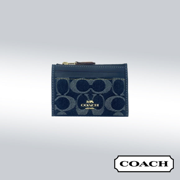 Coach Mini Skinny ID Case in Signature Denim
