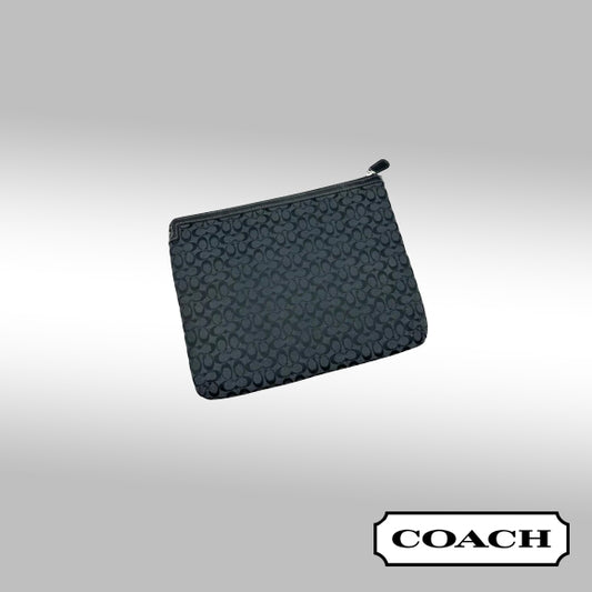 Coach Tablet Sleeve – Black Canvas (Style F61035)