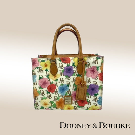 Dooney & Bourke Hibiscus Floral Janine Satchel
