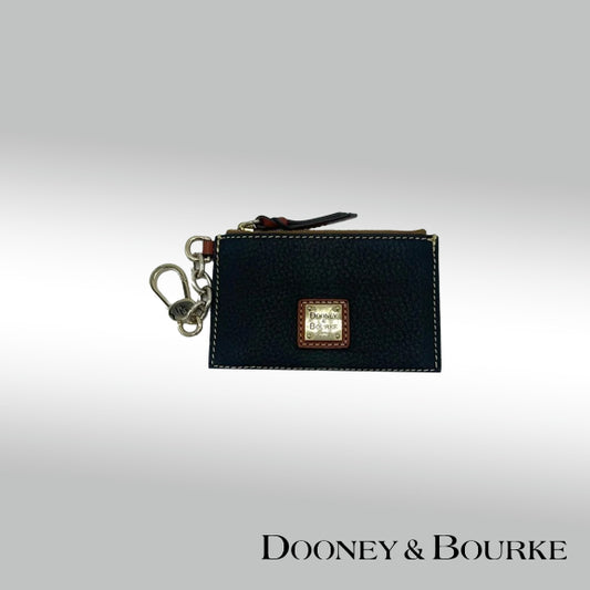 Dooney & Bourke Pebble Grain Zip Top Card Case