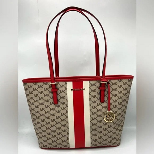 Michael Kors Jet Set Center Stripe Tote