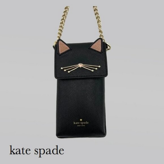 Kate Spade North South Cat Phone Case Crossbody