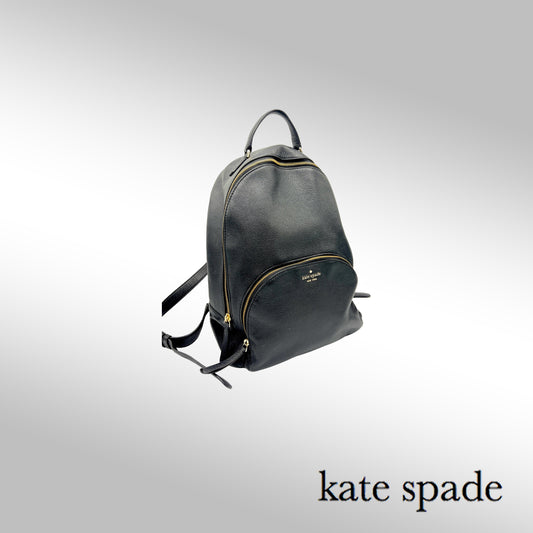 Kate Spade Jackson Large Backpack – Black Leather
