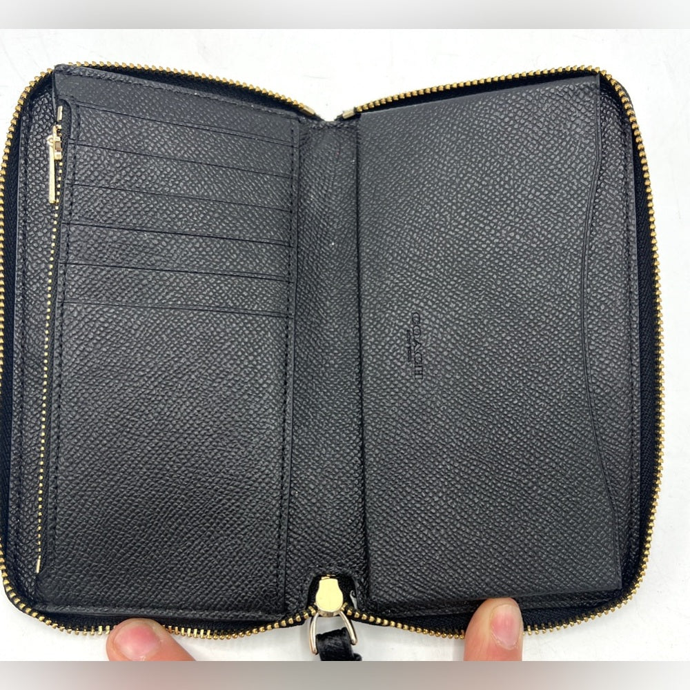 Coach Crossgrain Leather Phone Wallet