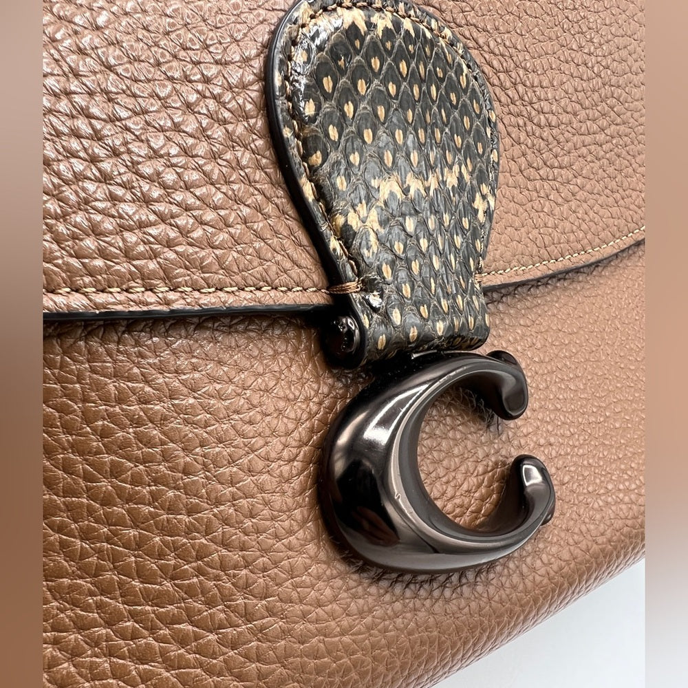 Coach May Snakeskin Shoulder Bag