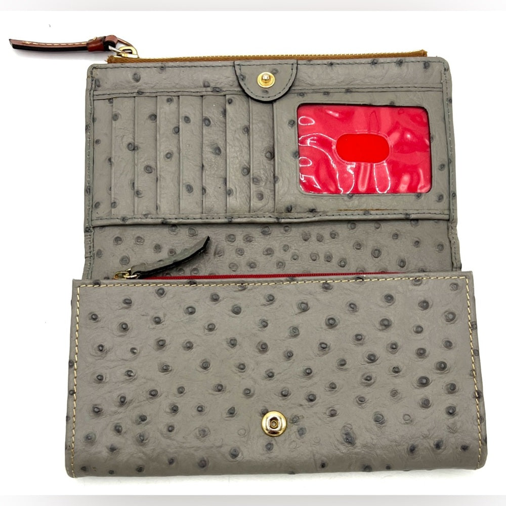 Dooney&Bourke Ostrich Foldover Wallet