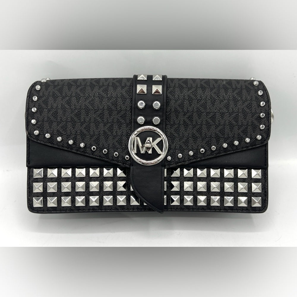 Michael Kors Greenwich Studded Logo Crossbody