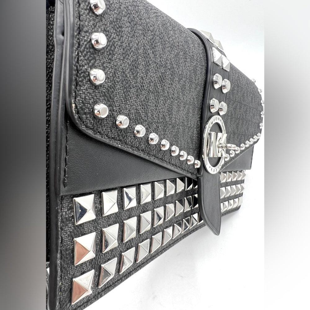 Michael Kors Greenwich Studded Logo Crossbody