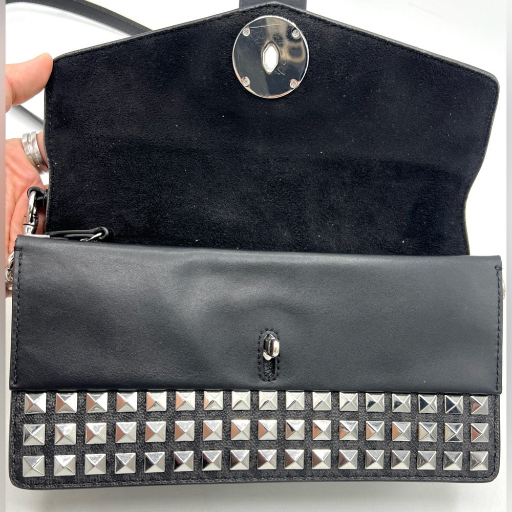 Michael Kors Greenwich Studded Logo Crossbody