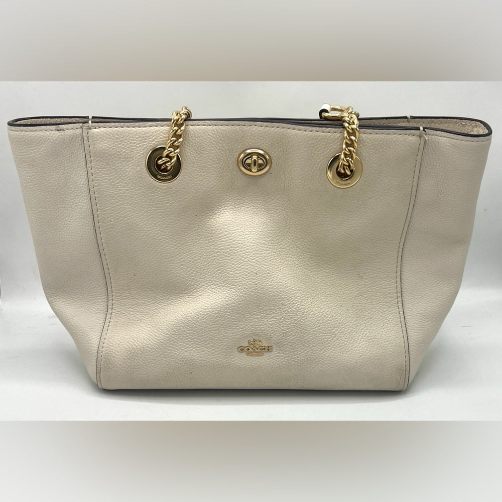 CLEARANCE RACK - Coach Turnlock Chain Tote