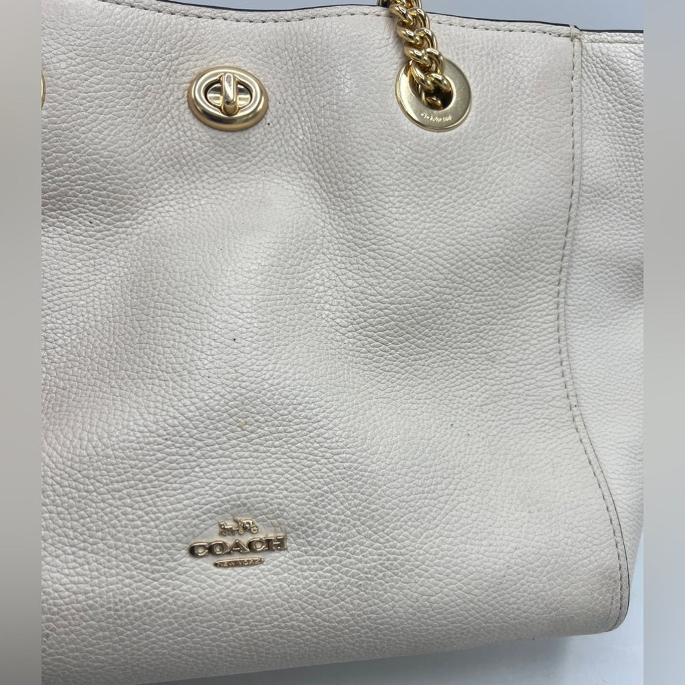 CLEARANCE RACK - Coach Turnlock Chain Tote