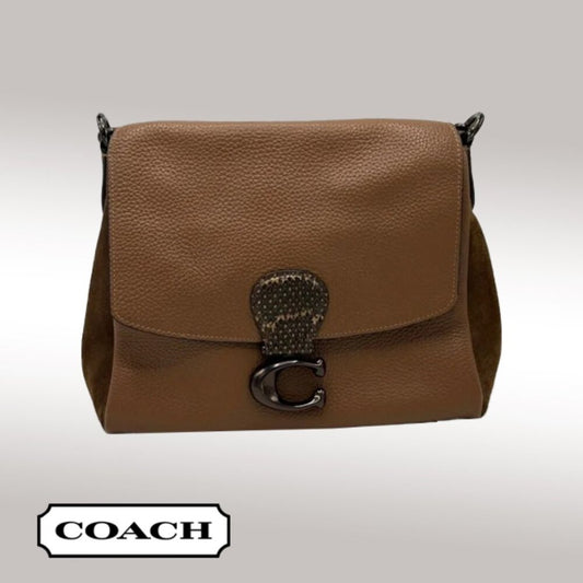 Coach May Snakeskin Shoulder Bag