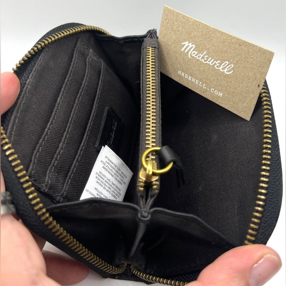 Madewell Zip Wallet in Leather