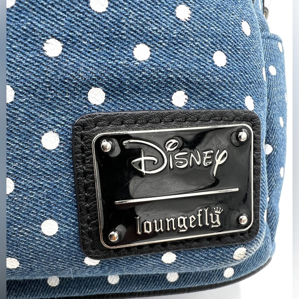 Loungefly Minnie Mouse Denim Dots Backpack