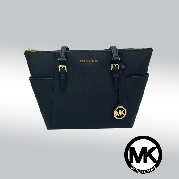 Michael Kors Charlotte Large Saffiano Leather Top-zip Tote