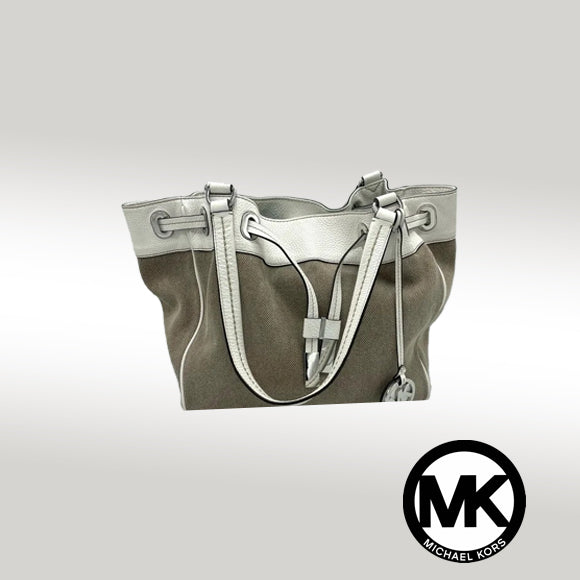 Michael Kors Marina Large Canvas Drawstring Tote