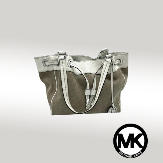 Michael Kors Marina Large Canvas Drawstring Tote