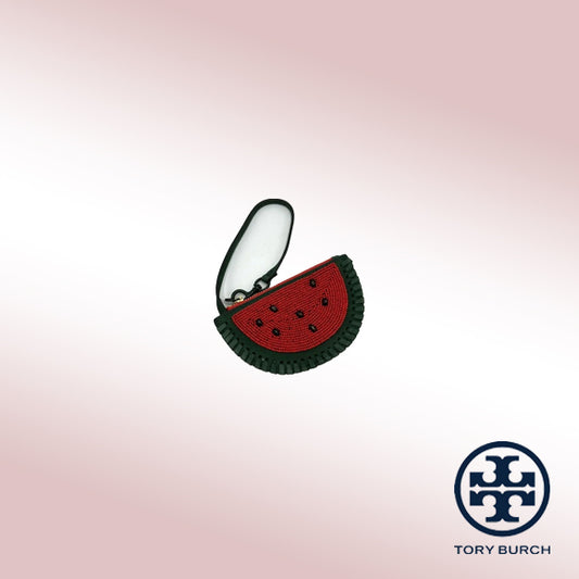 Tory Burch Beaded Watermelon Coin Purse / Pouch