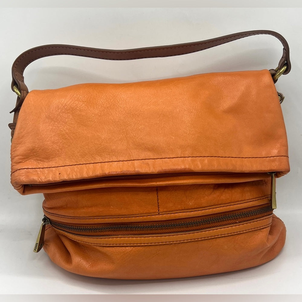 Fossil Explorer Flap Fold Over Hobo Bag