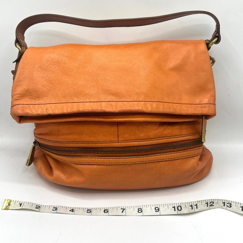 Fossil Explorer Flap Fold Over Hobo Bag