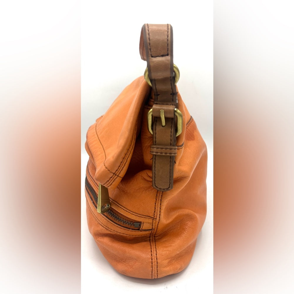 Fossil Explorer Flap Fold Over Hobo Bag