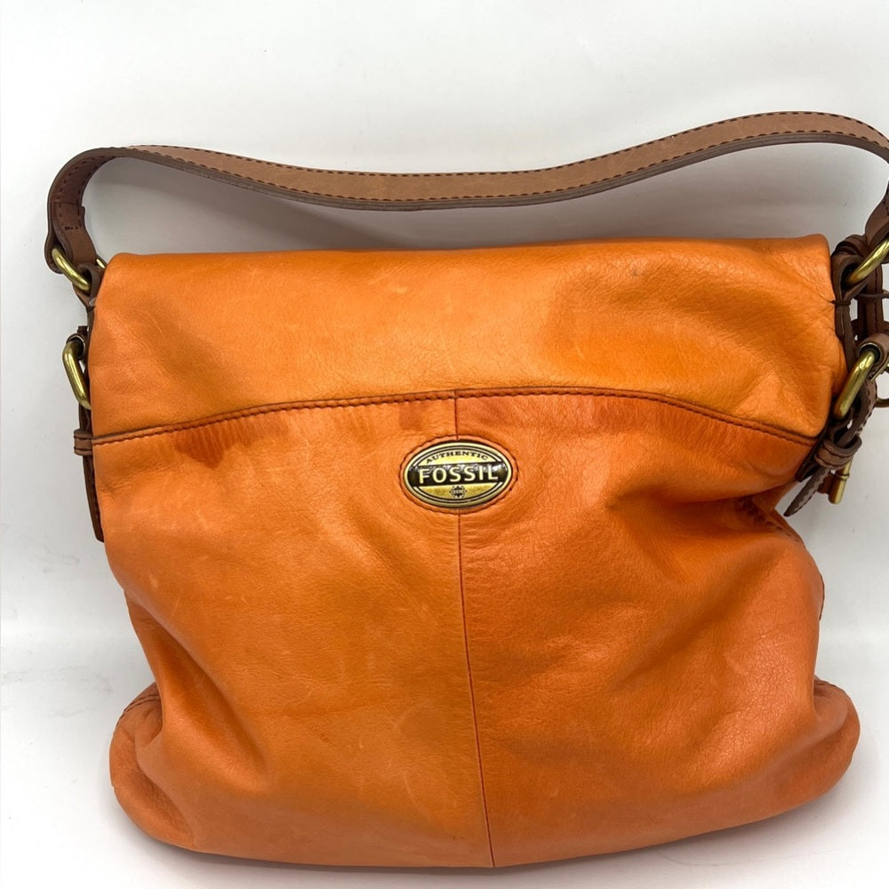 Fossil Explorer Flap Fold Over Hobo Bag