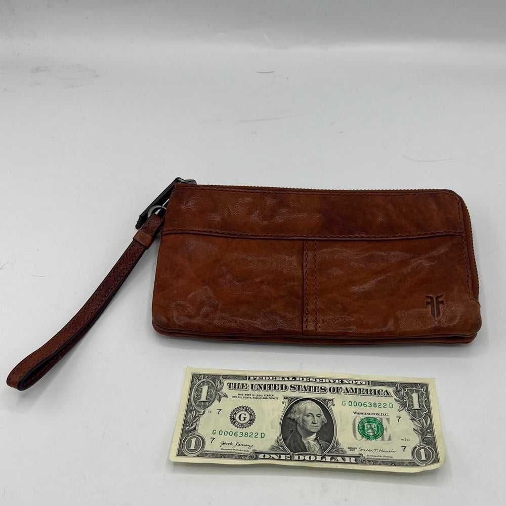 Frye Veronica Double Zipper Pouch Wristlet