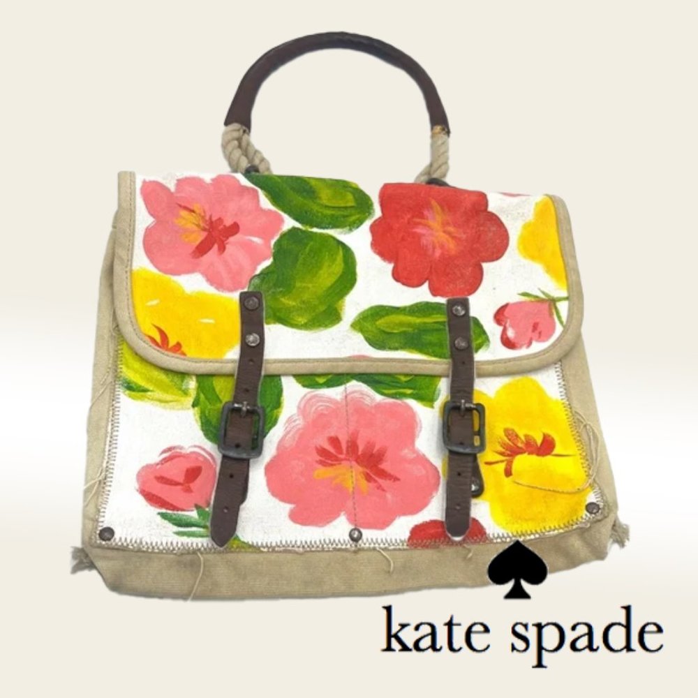 Kate Spade WWll Handpainted Satchel Collectors Piece