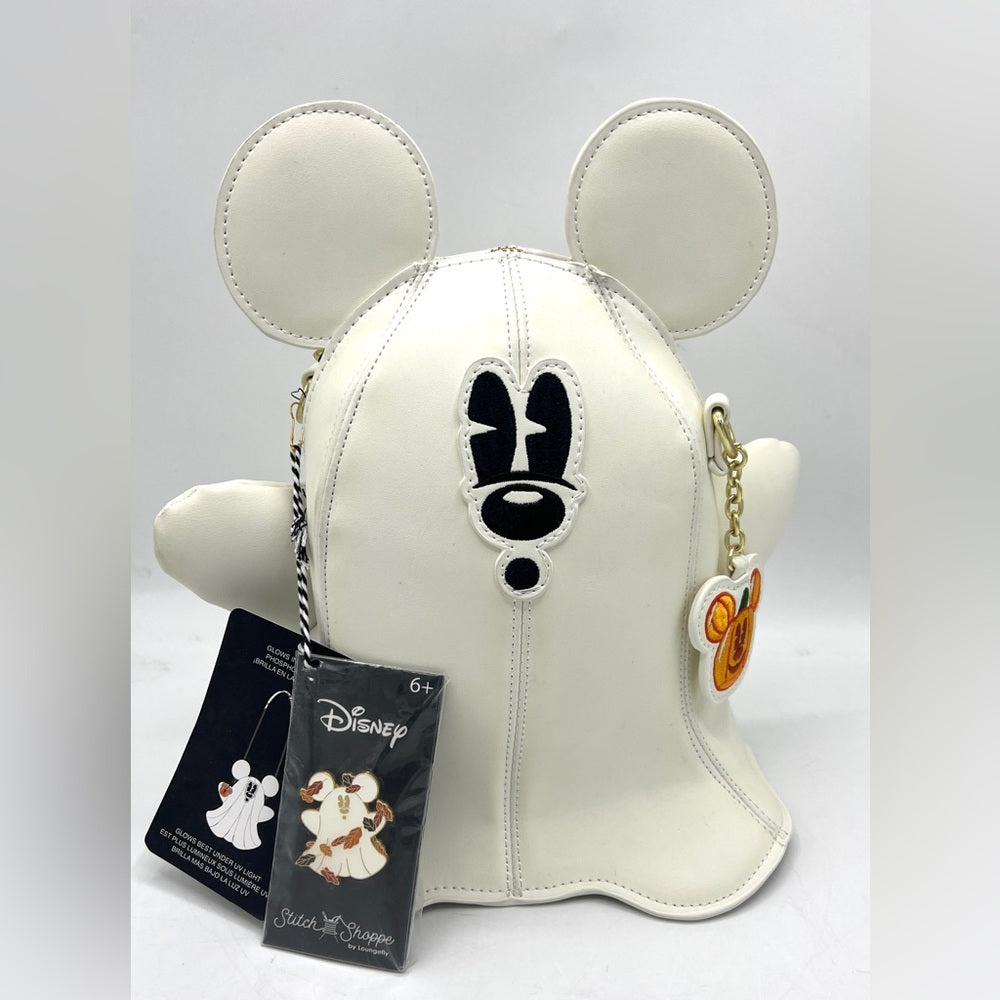 Loungefly Glow Ghost Mickey Crossbody