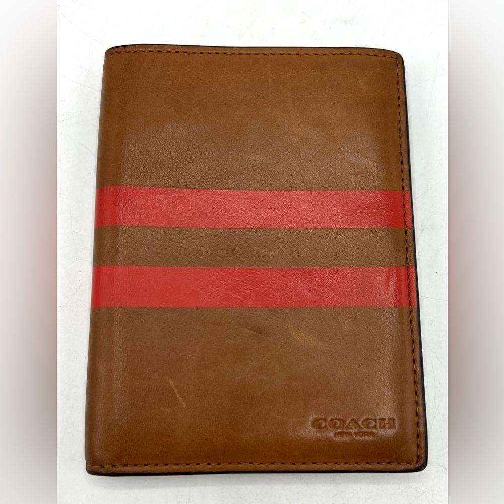 Coach Varsity Stripe Vintage Passport Case