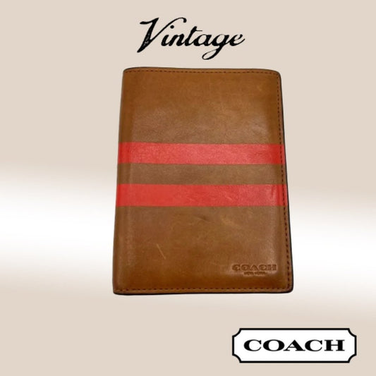 Coach Varsity Stripe Vintage Passport Case