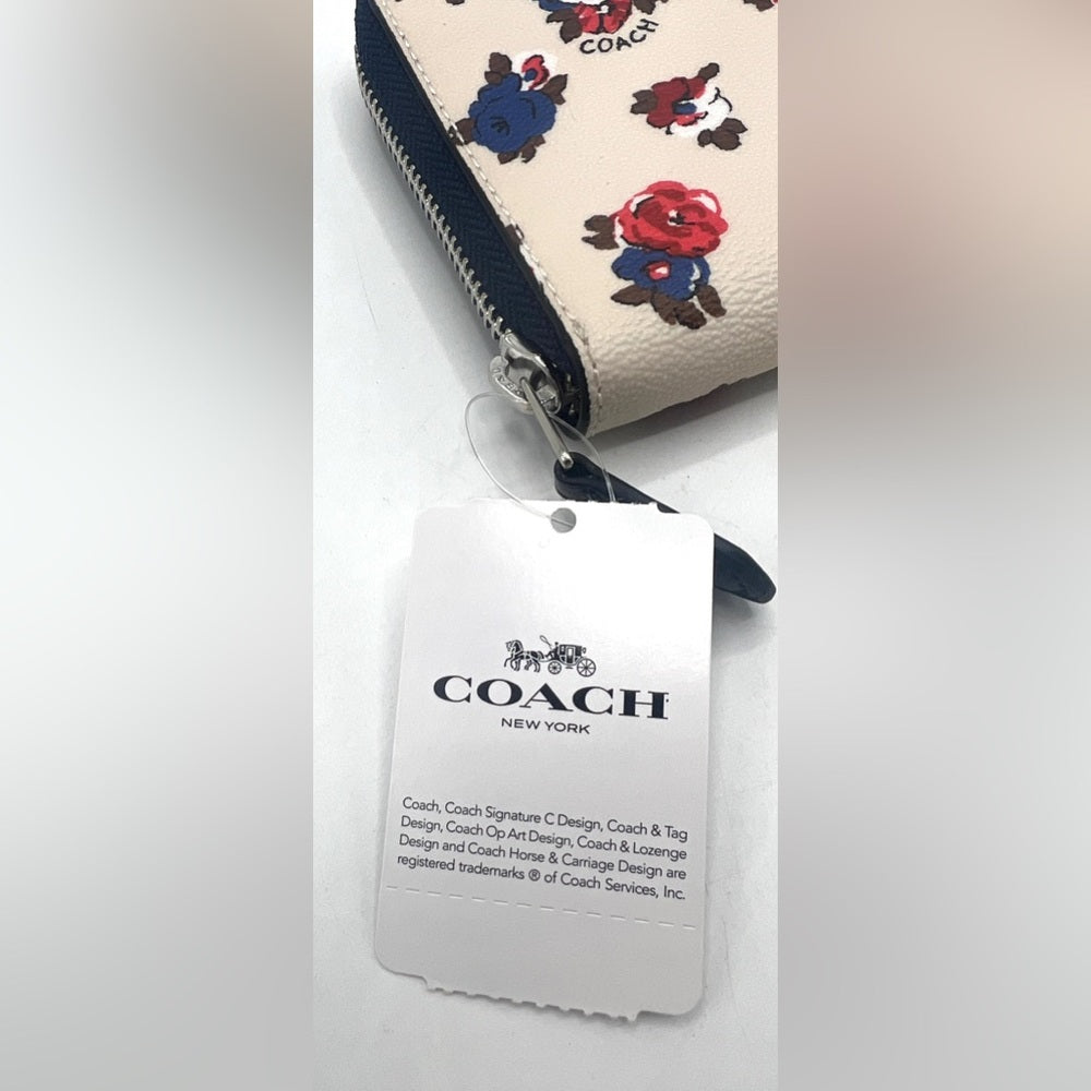 Coach Tea Rose Accordion Wallet