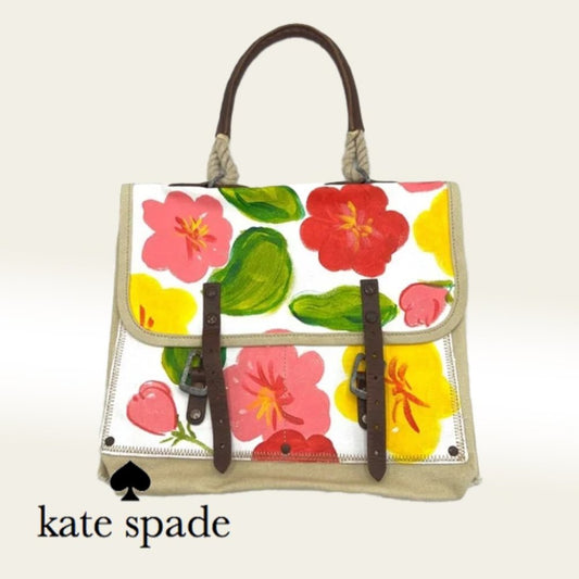 Kate Spade WWll Handpainted Satchel Collectors Piece