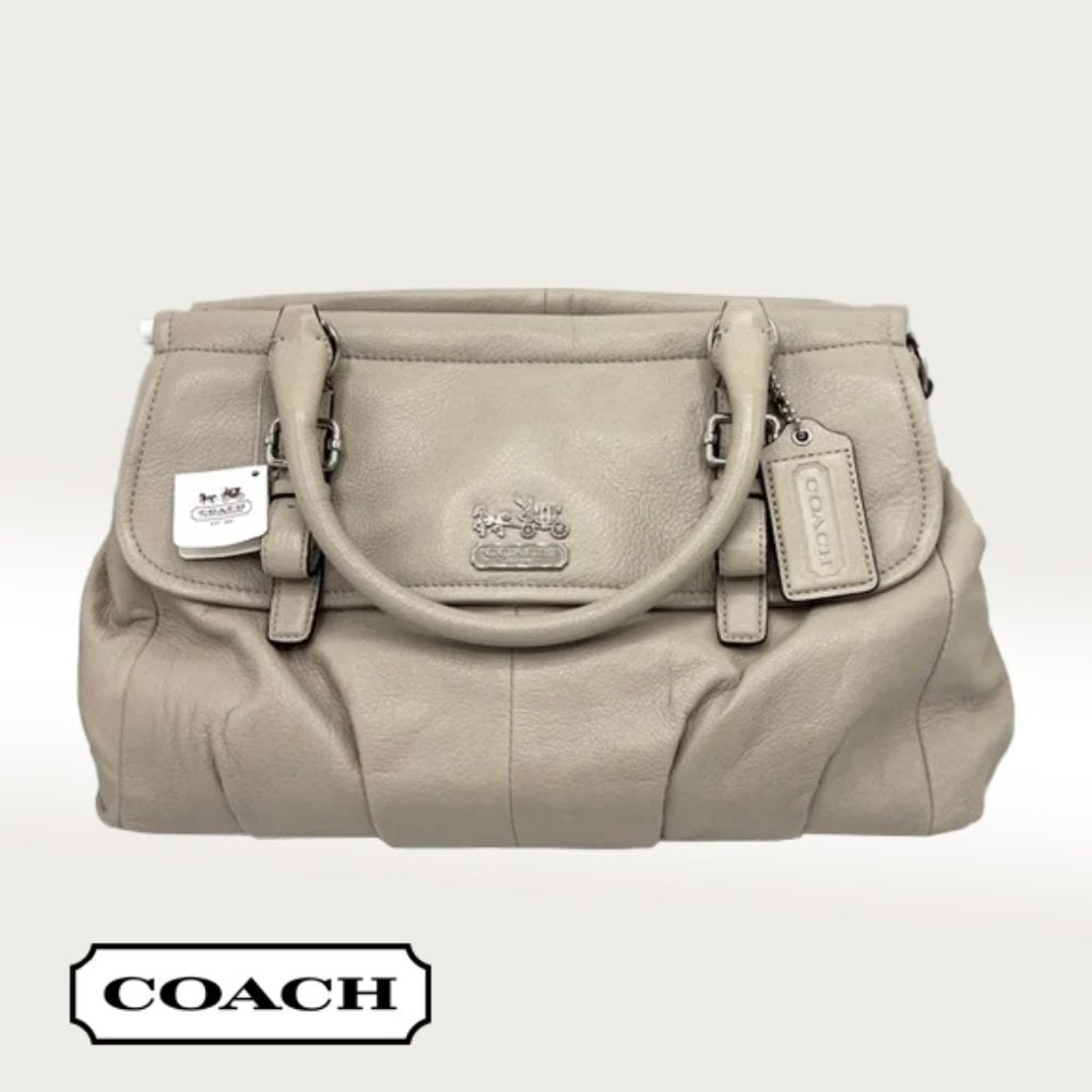 NWT Coach Madison Leather Flap Carryall